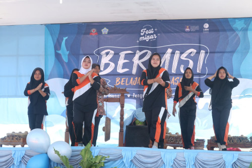 Sigap Tsunami Acara Festival Mitigasi Bencana di SMA 1 Panggarangan