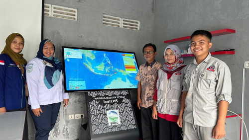 Sigap Tsunami Jalin Kolaborasi Bersama BMKG,  GMLS Siap Operasikan Sistem WRS New Gen di Lebak Selatan 
